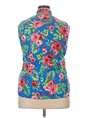Lands' End Sleeveless Button-Down Shirt (view 2)