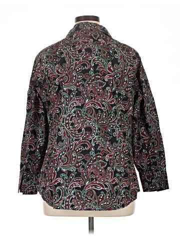 Lands' End 3/4 Sleeve Button-Down Shirt (view 2)