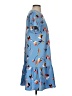 Halogen 100% Polyester Print Blue Casual Dress Size S - photo 4