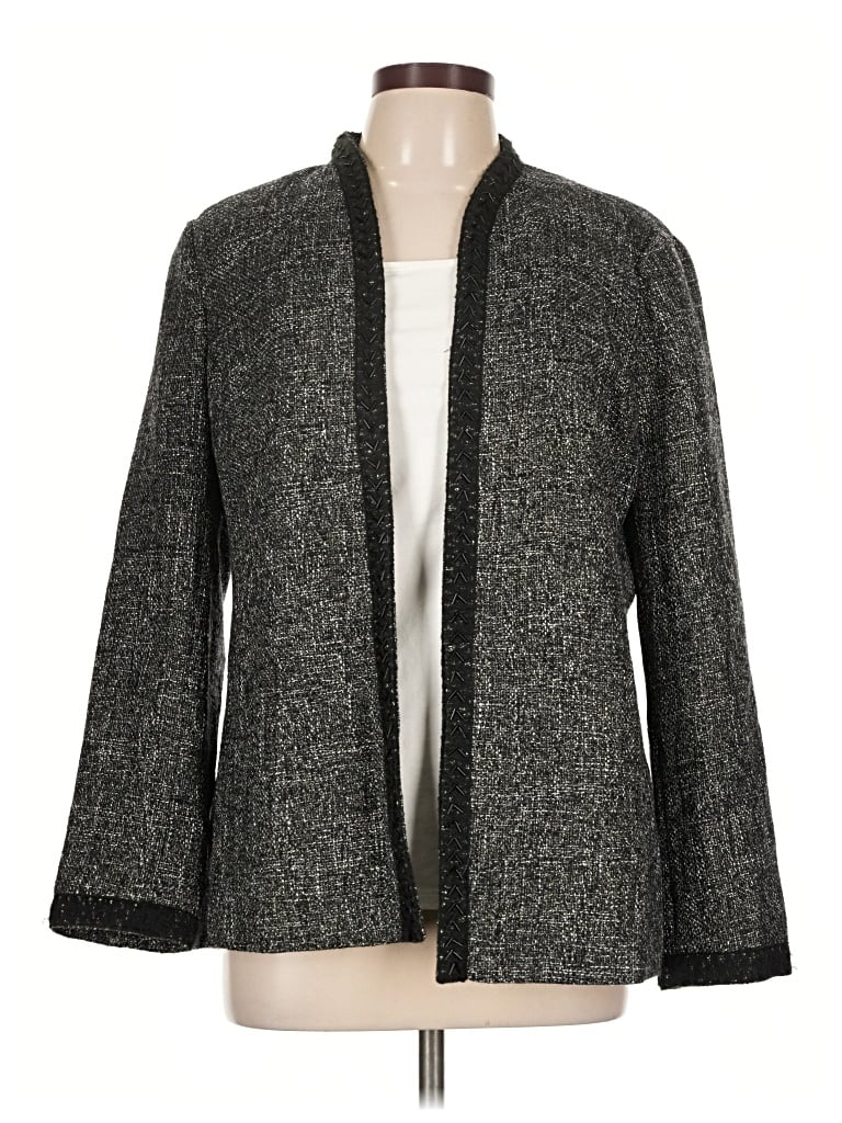 Pre-owned Coldwater Creek Blazer Jacket In Gray