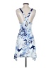 Apt. 9 Print Blue Cocktail Dress Size S - photo 2