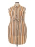 No Boundaries Stripes Tan Casual Dress Size 3X - photo 1