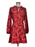 Ann Taylor LOFT Red Casual Dress Size 4 Petite - photo 1