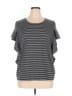 Worthington Black Short Sleeve Top Size XL - photo 1
