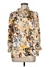 Renuar Animal Print Gold 3/4 Sleeve Blouse Size M - photo 1