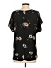 West Kei 100% Polyester Black Short Sleeve Blouse Size S - photo 2