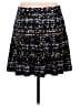 J.Crew 100% Polyester Tweed Black Casual Skirt Size 8 - photo 2