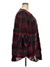 Torrid Plaid Burgundy 3/4 Sleeve Blouse Size 2X Plus (2) - photo 4