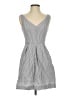 J.Crew Checkered-gingham Gray Casual Dress Size 2 Petite - photo 1