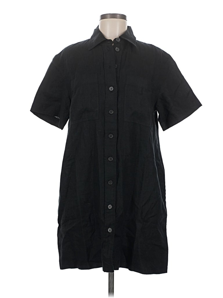Madewell Short Sleeve Button Down Shirt In Black