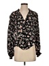 Intermix Floral Black 3/4 Sleeve Blouse Size S - photo 1