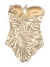 Kona Sol Tropical Tan One Piece Swimsuit Size L - photo 2
