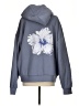 Edikted Blue Pullover Hoodie Size S - photo 2
