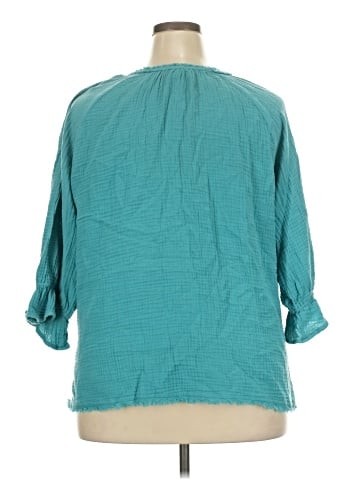 MULTIPLES 3/4 Sleeve Blouse (view 2)
