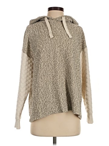 Madewell Quilted-Sleeve Hoodie Sweatshirt (view 1)