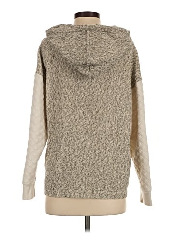 Madewell Quilted-Sleeve Hoodie Sweatshirt (view 2)