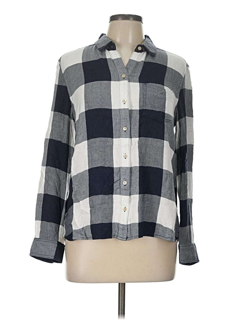 Pre-owned L.l.bean Signature Long Sleeve Button Down Shirt In Gray