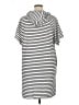 Cable & Gauge Stripes Silver Casual Dress Size 1X - photo 2