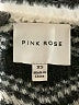 Pink Rose Print Silver Pullover Sweater Size XS - photo 7