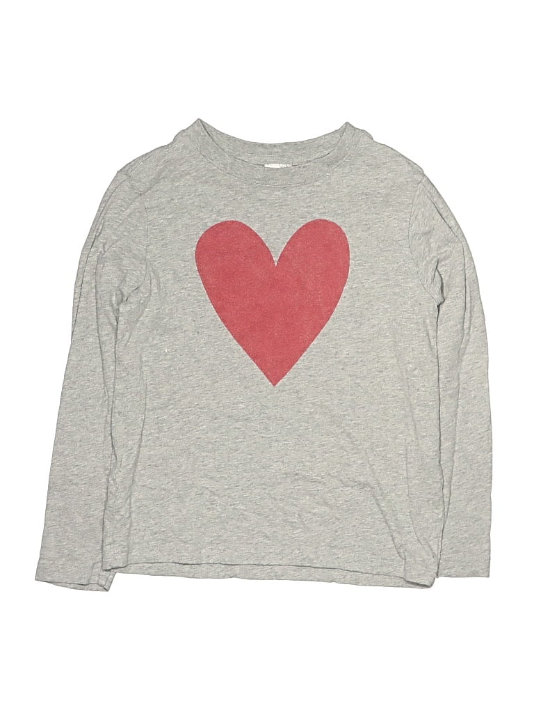 Pre-owned Hanna Andersson Kids' Long Sleeve T-shirt In Gray