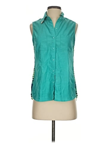 Material Girl Sleeveless Button-Down Shirt (view 1)