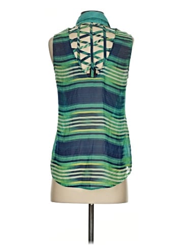 Material Girl Sleeveless Button-Down Shirt (view 2)