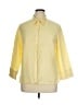 Talbots Outlet Color Block Yellow 3/4 Sleeve Button-Down Shirt Size 16 - photo 1