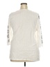 Extra Touch 100% Cotton Ivory 3/4 Sleeve Blouse Size 2X - photo 2