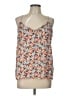 Ann Taylor LOFT 100% Polyester Orange Sleeveless Blouse Size L - photo 1