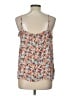 Ann Taylor LOFT 100% Polyester Orange Sleeveless Blouse Size L - photo 2