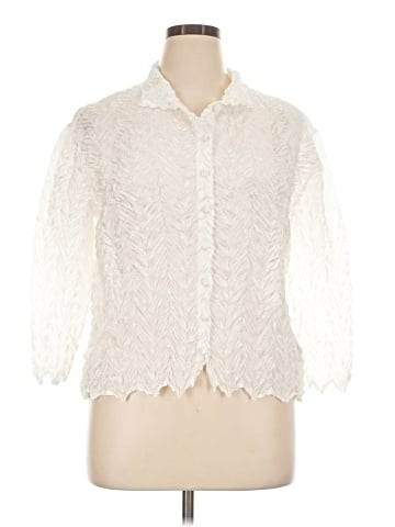 Sioni 3/4 Sleeve Button-Down Shirt (view 1)