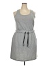 Torrid Solid Gray Casual Dress Size 2X Plus (2) - photo 1