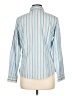 Petite Sophisticate Stripes Blue Long Sleeve Button-Down Shirt Size Lg Petite - photo 2
