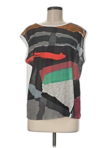 Zara W&B Collection Short Sleeve Top (view 1)