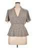 Monteau Ivory Short Sleeve Blouse Size XL - photo 1