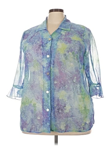 Maggie Barnes 3/4 Sleeve Blouse (view 1)