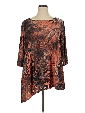 Attitudes by Renee 3/4 Sleeve Blouse (view 1)