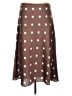 Ann Taylor LOFT 100% Polyester Polka Dots Brown Casual Skirt Size L - photo 1
