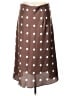 Ann Taylor LOFT 100% Polyester Polka Dots Brown Casual Skirt Size L - photo 2