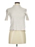 Zara Silver Short Sleeve Turtleneck Size M - photo 1