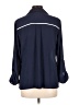MICHAEL Michael Kors 100% Polyester Solid Blue 3/4 Sleeve Blouse Size L - photo 2