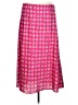 Ann Taylor LOFT 100% Polyester Paisley Pink Casual Skirt Size L - photo 1