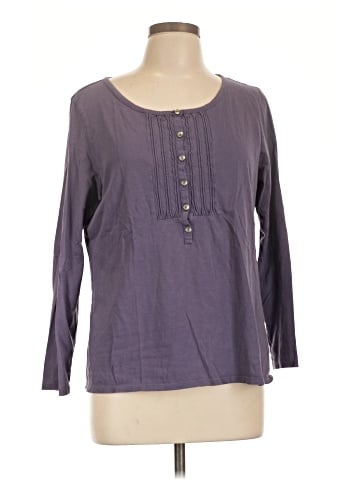 J.Jill Long Sleeve Henley (view 1)