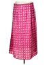 Ann Taylor LOFT 100% Polyester Paisley Pink Casual Skirt Size L - photo 2