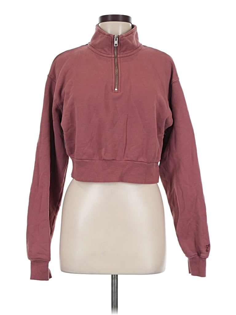Pre-owned Tna Sweatshirt In Burgundy