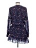 Parker 100% Polyester Print Blue Casual Dress Size M - photo 2