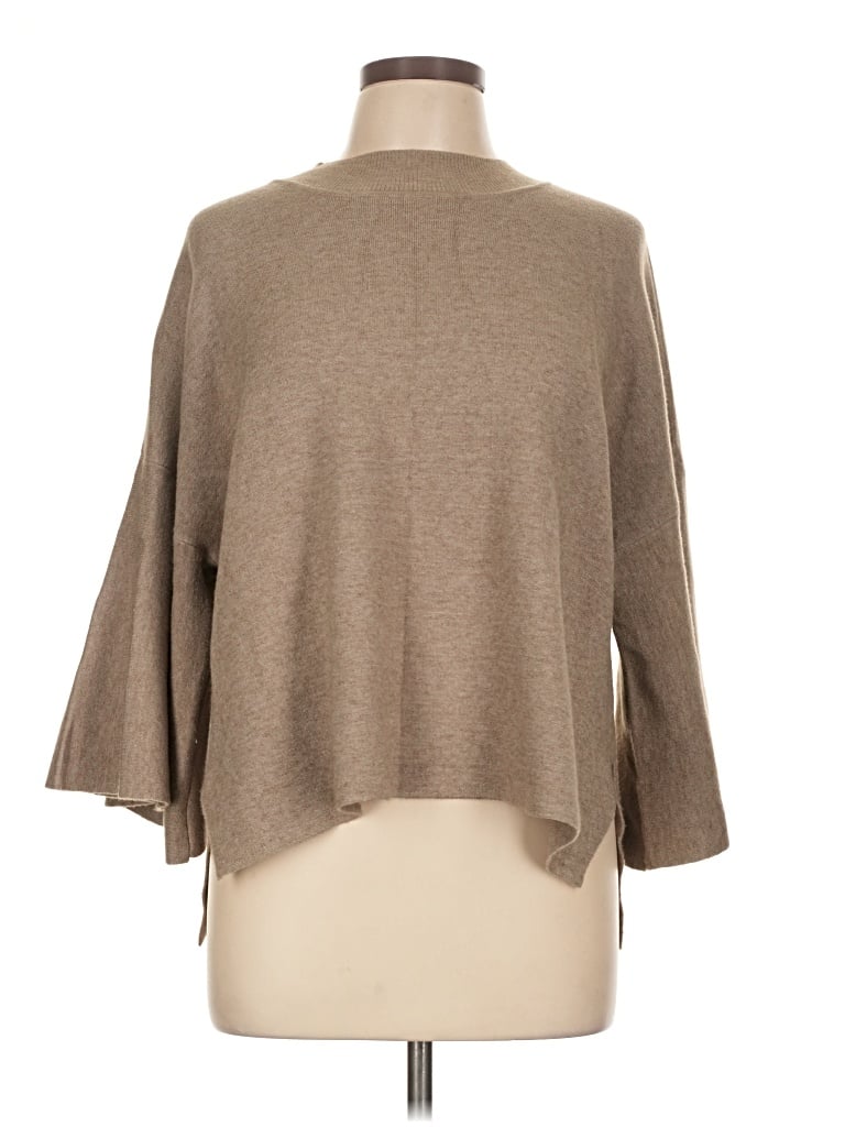 Pre-owned Zenana Turtleneck Sweater In Brown
