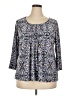 Croft & Barrow Gray 3/4 Sleeve Blouse Size XXL - photo 1