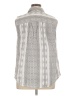 Roaman's Tweed Silver Sleeveless Button-Down Shirt Size 14W - photo 2