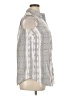 Roaman's Tweed Silver Sleeveless Button-Down Shirt Size 14W - photo 4